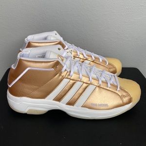 Adidas Pro Model 2G Basketball FV8384 Gold Medal Mens Size 12.5